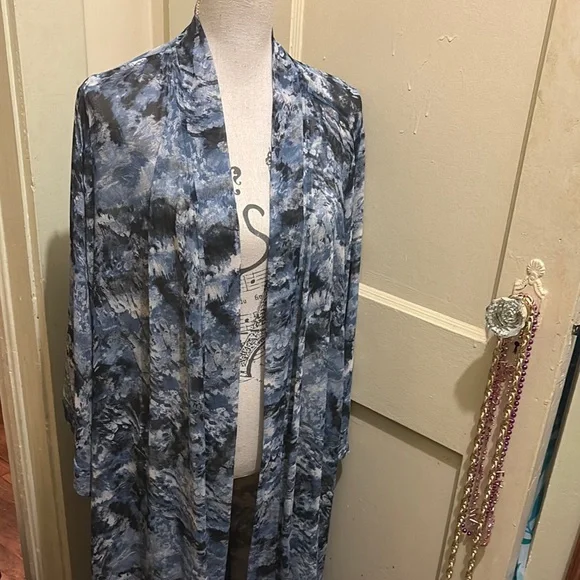 Olivaceous Blue Kimono M/L - Picture 5 of 6